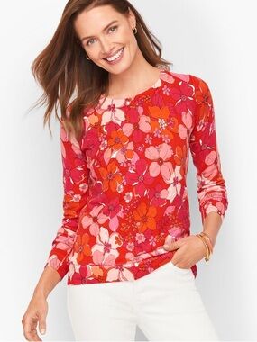 Talbots Floral Sweater